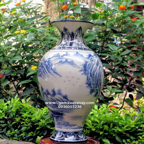 Mai bình họa tiết sơn thủy