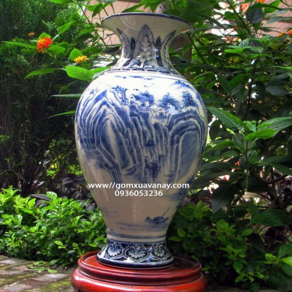 Mai bình họa tiết sơn thủy